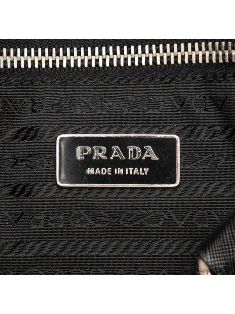 Prada Tote Black Nylon Leather - Picture 5 of 6